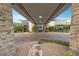 Impressive porte cochere at the clubhouse entrance, showcasing the community's upscale design at 6700 Regency Stone Way, Las Vegas, NV 89148