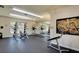 Residents gym with weights, machines, and mirror in the workout area at 7151 S Durango Dr # 312, Las Vegas, NV 89113