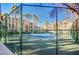 Well-maintained tennis court with vibrant blue surface, offering residents a recreational space for friendly matches and exercise at 7151 S Durango Dr # 312, Las Vegas, NV 89113