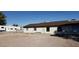 The house has a large lot and a white RV parked on the side of the property at 7990 Firethorn, Las Vegas, NV 89123