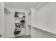 Walk-in closet offers ample storage with shelves and rods for organization at 9221 Steeltree St, Las Vegas, NV 89143