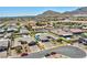 An aerial view shows the home's location in a community near the mountains at 9511 Star Vista Ct, Las Vegas, NV 89149