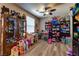 Bright bedroom with hardwood floors and storage units, perfect for  at 9511 Star Vista Ct, Las Vegas, NV 89149