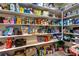 A well-stocked pantry features ample shelving and organized storage for a variety of food items and household supplies at 9511 Star Vista Ct, Las Vegas, NV 89149