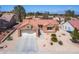 Inviting single-story home featuring a desert landscaped front yard and an attached two-car garage at 9536 Ruby Hills Dr, Las Vegas, NV 89134