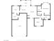 Detailed floor plan showcasing the layout of the home including the kitchen, bedrooms, and living spaces at 9536 Ruby Hills Dr, Las Vegas, NV 89134