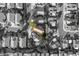 An aerial view showcases a neighborhood with Southwestern-style houses and well-kept landscaping at 1100 Meridian Bay Dr, Las Vegas, NV 89128