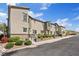 Charming two-story townhome with landscaped yard and a private entrance with desert landscape at 12108 Harvest Sky Way # 1, Las Vegas, NV 89183