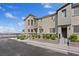 Charming two-story townhome with desert landscaping, small front yard and private entrance at 12108 Harvest Sky Way # 1, Las Vegas, NV 89183