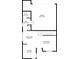First floor plan featuring a kitchen, dining area, living room, and garage at 12108 Harvest Sky Way # 1, Las Vegas, NV 89183
