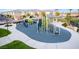 Community playground with a slide, climbing structure, and covered picnic area at 12108 Harvest Sky Way # 1, Las Vegas, NV 89183