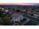Aerial view of the neighborhood at sunset at 1283 Peppercorn Ave, Henderson, NV 89012