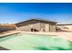Back of the house with a built in pool that could use some cleaning at 2540 Eagle St, Las Vegas, NV 89142
