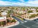 Aerial view showing the community, entrance, and surrounding area at 5339 Indian River Dr # 281, Las Vegas, NV 89103