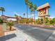 View of the Bella Vita entrance with the pergola and sign at 5339 Indian River Dr # 281, Las Vegas, NV 89103