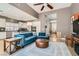 Spacious living room with an open layout connecting to the kitchen, perfect for entertaining at 537 Tuscany View St, Las Vegas, NV 89145