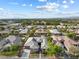 Expansive aerial view of a residential neighborhood with lush greenery and well-maintained homes at 6895 Kelp Ledge Ct, Las Vegas, NV 89131