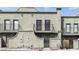 Close-up exterior view showcasing the building's architecture and design elements at 7030 Burcot Ave # D106, Las Vegas, NV 89156