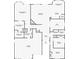 The floor plan shows a primary bedroom with ensuite, a living room with fireplace, and a two car garage at 7033 Red Tide Dr, Las Vegas, NV 89131