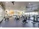 Bright gym featuring stationary bikes and expansive views through large windows at 8 Reflection Cove Dr, Henderson, NV 89011
