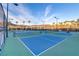 Well-maintained pickleball courts with mountain views in the background at 8 Reflection Cove Dr, Henderson, NV 89011