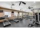 Community gym with treadmills, elliptical, weight machines, and TV at 8985 S Durango Dr # 2014, Las Vegas, NV 89113