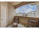 Relax on this outdoor patio with comfortable seating and views of the complex at 8985 S Durango Dr # 2014, Las Vegas, NV 89113