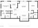 Detailed floor plan showcasing the layout of the primary bedroom, living room, kitchen, and bathrooms at 9303 Gilcrease Ave # 1097, Las Vegas, NV 89149