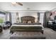 Tranquil main bedroom with soft colors, king bed, and a peaceful ambiance at 9768 Fox Estate St, Las Vegas, NV 89141