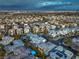 Panoramic aerial view of a modern residential community, highlighting diverse architectural styles and organized streets at 10 Sugarberry Ln, Las Vegas, NV 89135