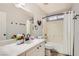 Bathroom with tub-shower combo and modern fixtures at 1010 Christopher View Ave, North Las Vegas, NV 89032