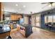 Spacious kitchen with an island, stainless steel appliances and tile floors at 1131 S Blagg Rd, Pahrump, NV 89048