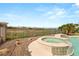 Hot tub by fence with a view at 1303 Panini Dr, Henderson, NV 89052