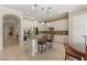 Spacious kitchen featuring a large island, modern appliances, and tile flooring throughout at 1303 Panini Dr, Henderson, NV 89052