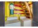 Basement laundry room featuring a vintage central vacuum system and a convenient washer and dryer setup at 1501 Living Desert Dr # A, Las Vegas, NV 89119