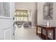 Spacious entryway with tile flooring that leads into an open-concept living area at 2197 Big Bar Dr, Henderson, NV 89052