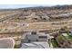 Aerial view showcases the home with a landscaped backyard and community features at 2367 Ridgeline Wash St, Las Vegas, NV 89138