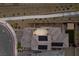 Overhead view of home with solar panels, patio and modern design at 2367 Ridgeline Wash St, Las Vegas, NV 89138
