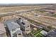 Home with solar panels, a landscaped backyard, and community park nearby at 2367 Ridgeline Wash St, Las Vegas, NV 89138