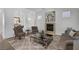 Comfortable living room featuring a fireplace, modern decor, and an inviting atmosphere at 2470 Lothian St, Henderson, NV 89044
