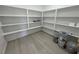 Well-organized walk-in pantry with ample shelving for storage and food organization at 2900 W Jaybird St, Pahrump, NV 89048