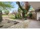 Backyard with mature trees and foliage at 2935 Pinehurst Dr, Las Vegas, NV 89109