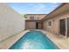 Inviting backyard pool for relaxation and recreation with deck and access to home at 3774 Decade St, Las Vegas, NV 89121