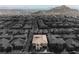 An aerial view captures a beautiful home nestled among others in the community, showcasing its roof at 4576 Amazing View St, Las Vegas, NV 89129