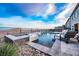 Gorgeous pool and spa with waterfall feature and ample lounging space at 4576 Amazing View St, Las Vegas, NV 89129