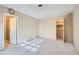 Neutral bedroom showcases access to an ensuite and walk-in closet at 501 Starfire Pl, Las Vegas, NV 89107