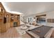 Open game room features a pool table, built-in shelves, sofa and a wine cooler at 5239 Somerset Dr, Las Vegas, NV 89120