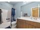 This bathroom offers coordinated decor and a functional layout with a shower-tub combination at 5524 E San Pietro Dr, Pahrump, NV 89061