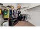 Walk-in closet with shelving and racks for ample storage space at 5524 E San Pietro Dr, Pahrump, NV 89061