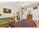 Cozy main bedroom showcasing easy access to the ensuite bathroom at 5612 Beach Mill Way, Las Vegas, NV 89130